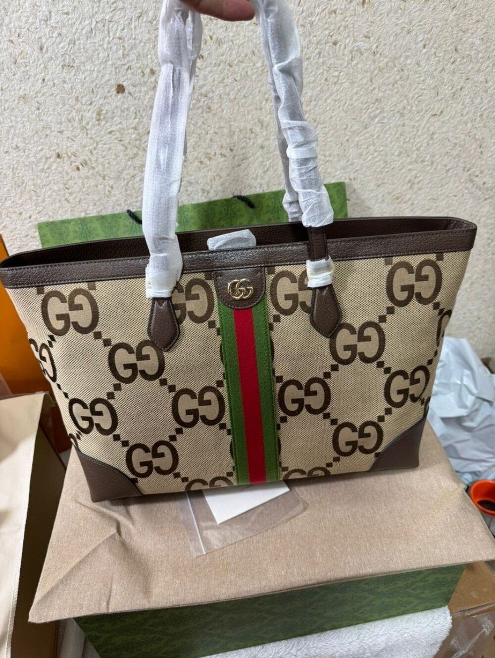 Gucci Ophidia Canvas Tote Bag